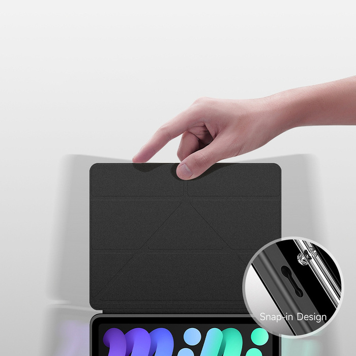 Custodia Dux Ducis Magi per iPad mini 2021 smart cover con supporto e custodia per Apple Pencil rosa