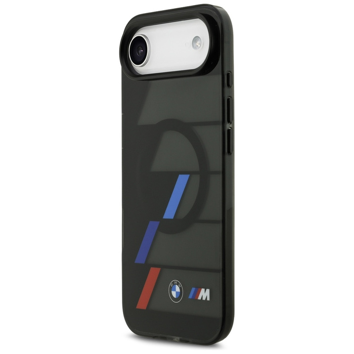 Etui BMW M IML Metal Buttons Tricolor    Lines MagSafe do iPhone Air czarny