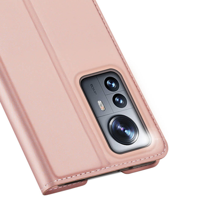 Dux Ducis Skin Pro Holster Cover Flip Cover per Xiaomi 12 Pro rosa