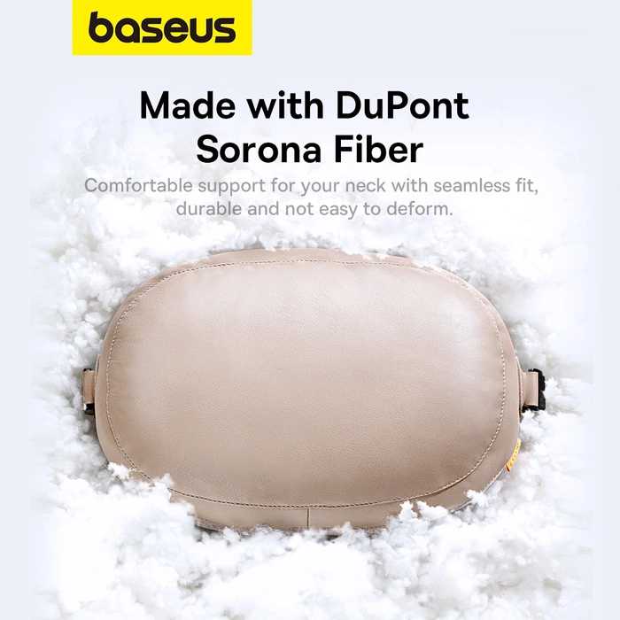 Double sided Car Headrest Mounted Pillow Baseus Comfort Ride (grey)