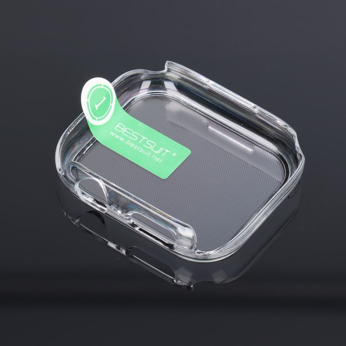 Futerał ochronny ze szkłem Bestsuit Flexible do Apple Watch series 7/8/9-45mm - transparentny