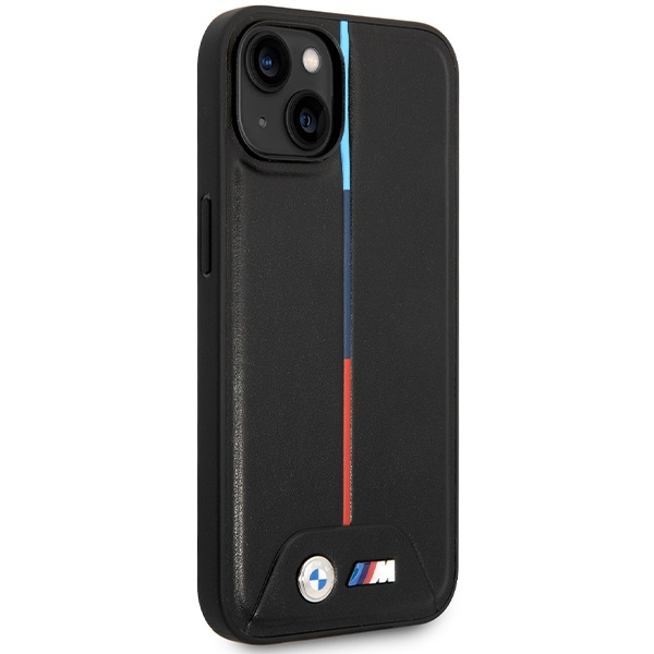 Cover Bmw Bmhcp15s22pvtk IPhone 15 / 14 / 13 6,1" nero/nero Hardcase M Quilted Tricolor Case