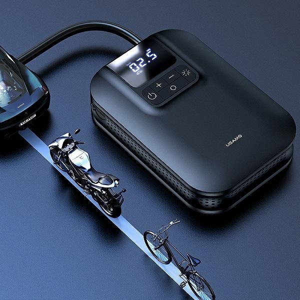 Mini Pump USAMS Air Car Pump 5000mAh Black