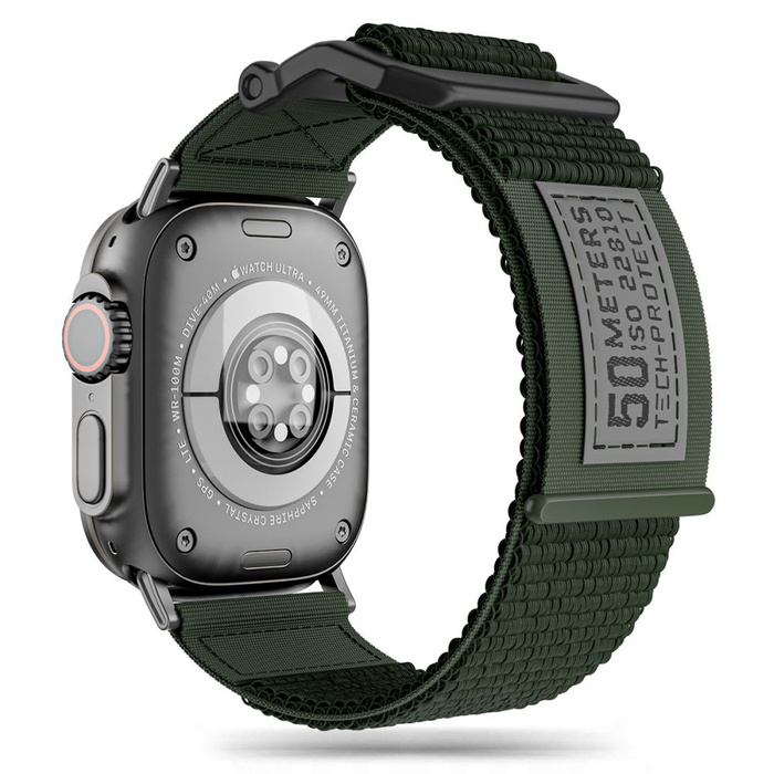 Strap Tech-protect Scout Apple Watch 4 / 5 / 6 / 7 / 8 / 9 / Se / Ultra 1 / 2 (42 / 44 / 45 / 49 Mm) Military Green