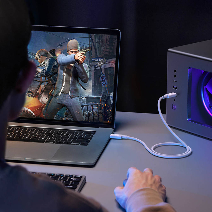 Cavo Ugreen Ugreen Cavo 40Gbps USB Tipo C - USB Tipo C Alimentazione 100W audio video 8K 60Hz bianco (40113 US506)