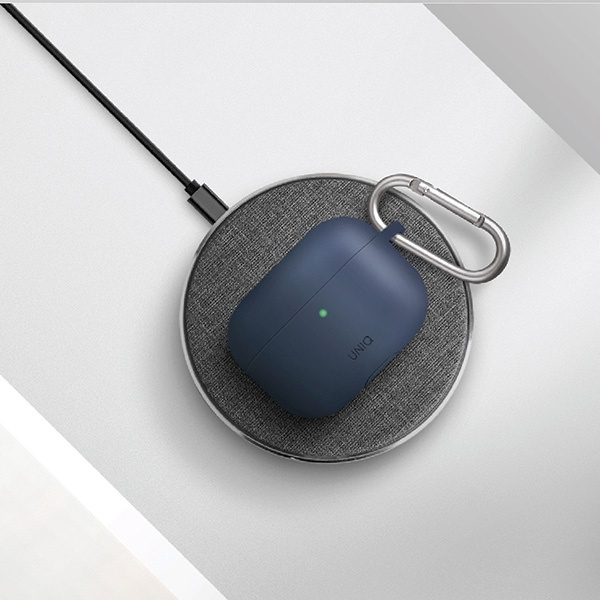 Uniq pouzdro Vencer AirPods Pro Silikonově šedá / uhlově tmavě šedá