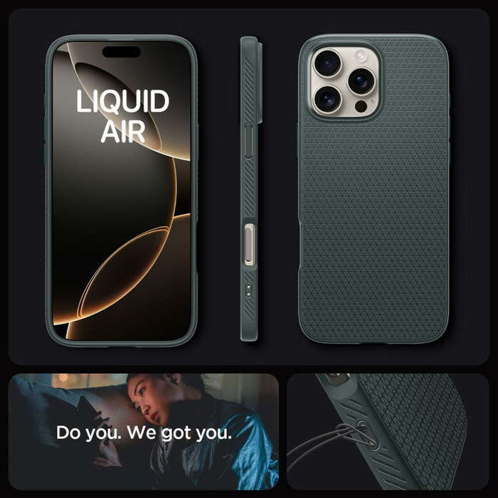 Spigen Liquid Air IPhone 16 PRO MAX VERDE ABISSO