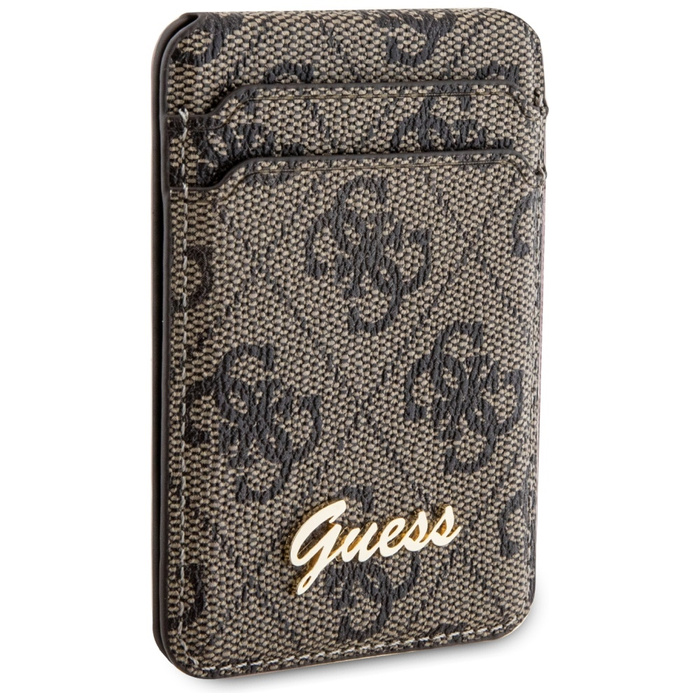 Portefeuille Guess Porte-cartes GUWMSHG4SHW marron/marron MagSafe 4G Classic Logo