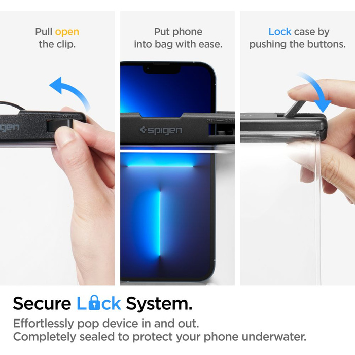 Funda Spigen A601 UNIVERSAL IMPERMEABLE Case CRYSTAL CLEAR