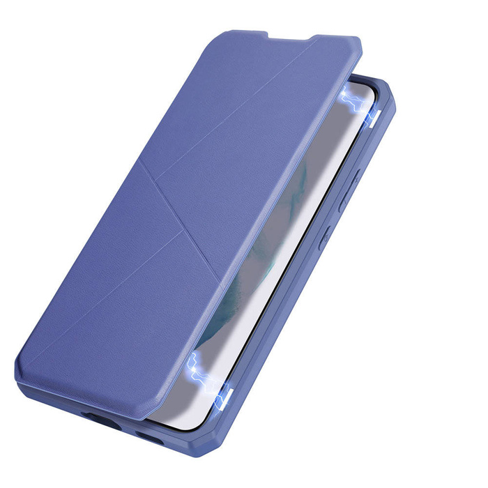 DUX DUCIS Skin X Custodia tipo libreria per Samsung Galaxy S22+ (S22 Plus) blu