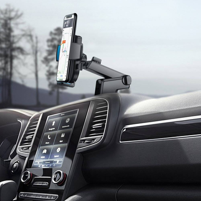  mobile phone Joyroom car holder with telescopic extension arm for dashboard and windshield black (JR-OK3)