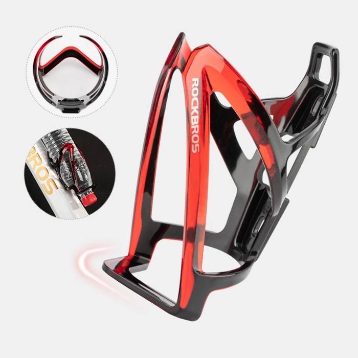 Rockbros FK338 Fahrradhalter für Wasserflasche – Schwarz und Rot