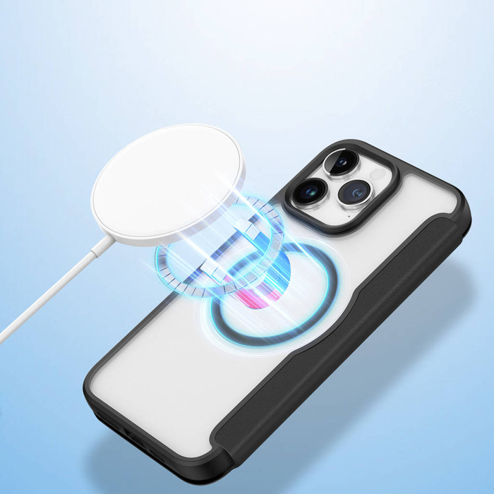 Dux Ducis Skin X Pro Magnetic Flip MagSafe Case iPhone 15 Pro - Black