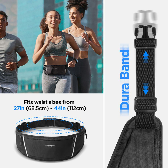 Spigen A710 DYNAMIC SHIELD WAIST BAG BLACK
