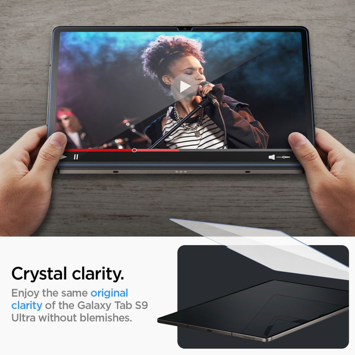 Tempered Glass Spigen Glas.tr "ez Fit" Galaxy Tab S9 Ultra 14.6 X910 / X916B Klar