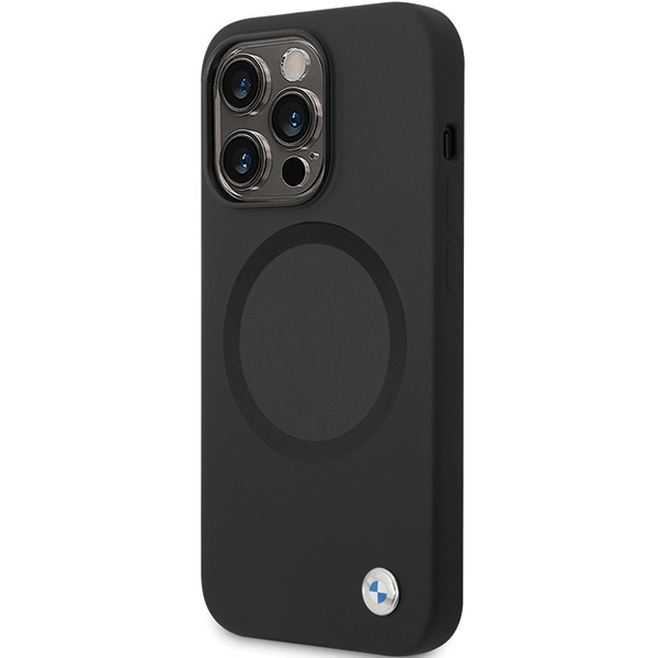 BMW BMHMP14LSILBK2 iPhone 14 Pro 6.1" noir/noir Signature Liquid Silicone MagSafe