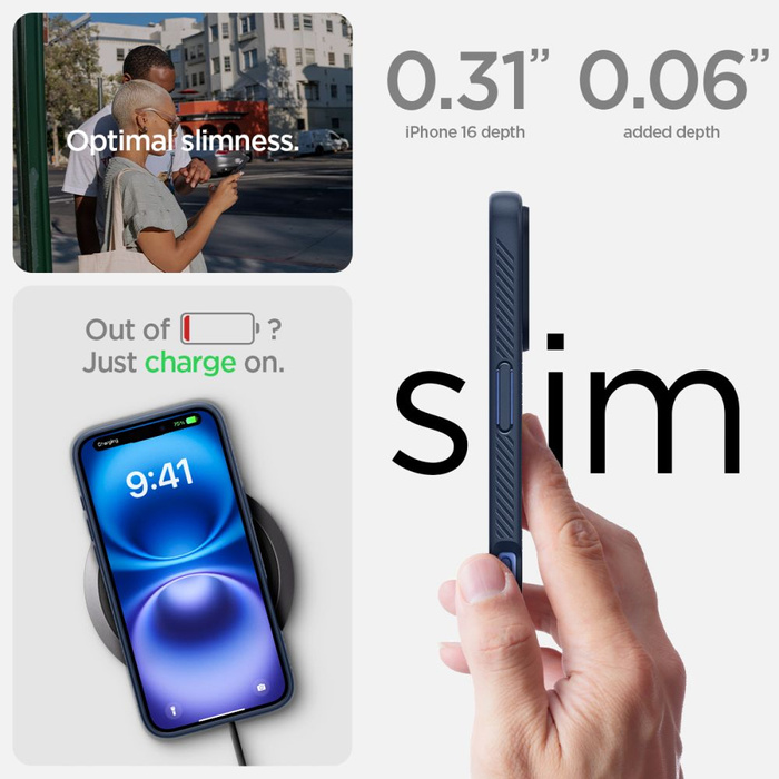 Spigen Liquid Air IPhone 16 BLEU NAVY