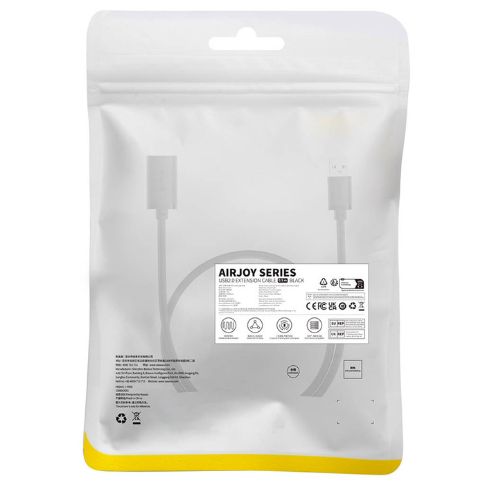 Cavo di prolunga USB 2.0 0,5 m Baseus AirJoy Series - nero