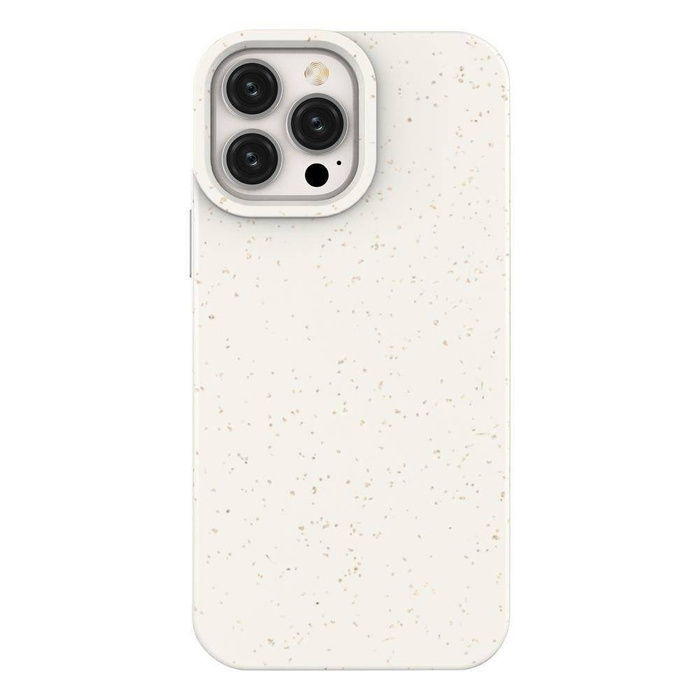Eco Case obal iPhone 14 Plus silikonový rozložitelný kryt bílý