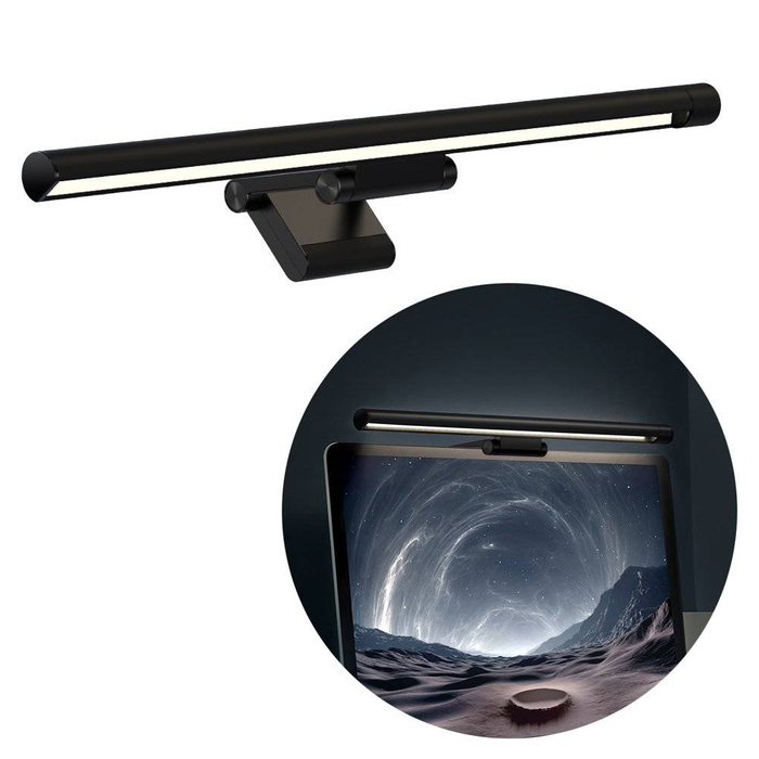 Baseus i-wok series USB stepless dimming screen hanging light black (DGIWK-P01)