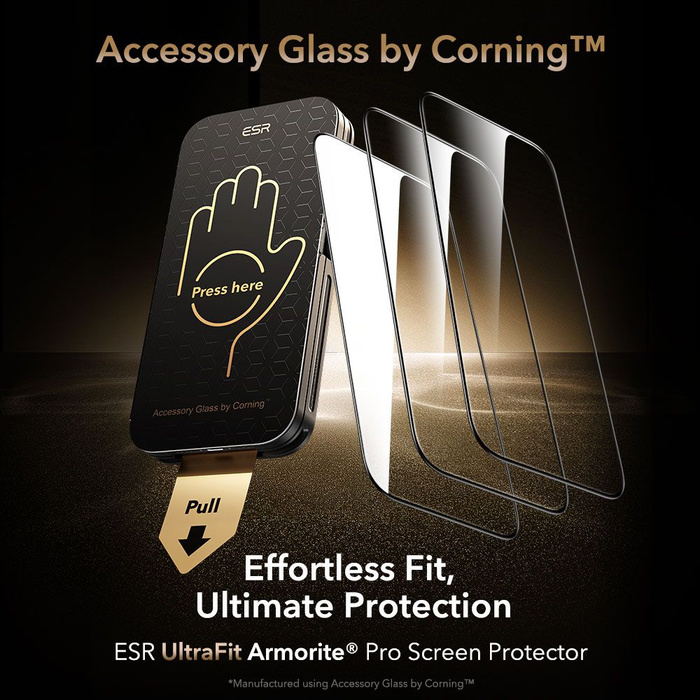Tempered Glass ESR ULTRAFIT ArmorITE PRO TEMPERED GLASS IPhone 16 PRO / 17 CLEAR