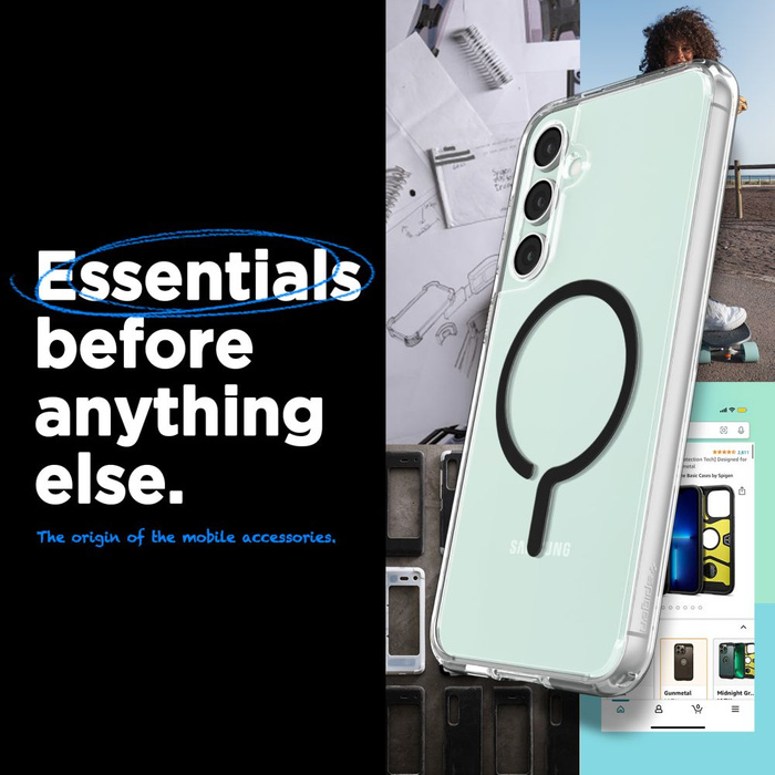 Funda Spigen Ultra Hybrid MagSafe Anillo Onetap Galaxy S23 FE Negro Case