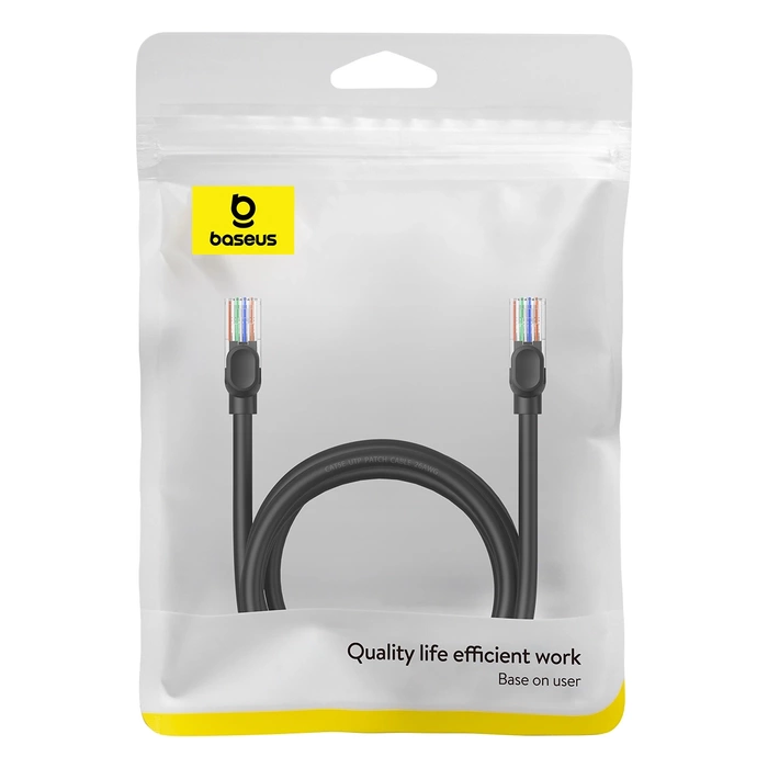 Baseus Ethernet CAT5, 2m network cable (black)