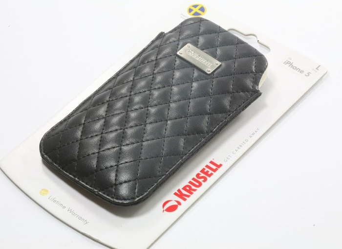 Puzdro KRUSELL iPhone 5 5S SE Black Leather
