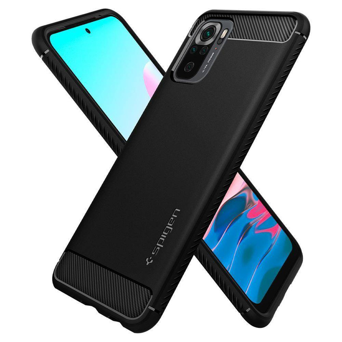 Pouzdro SPIGEN Xiaomi Redmi Note 10 / 10S Rugged Armor Matná černá Case