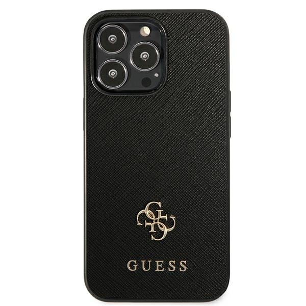 Guess GUHCP13LPS4MK iPhone 13 Pro / 13 6.1" black/black hardcase Saffiano 4G Small Metal Logo