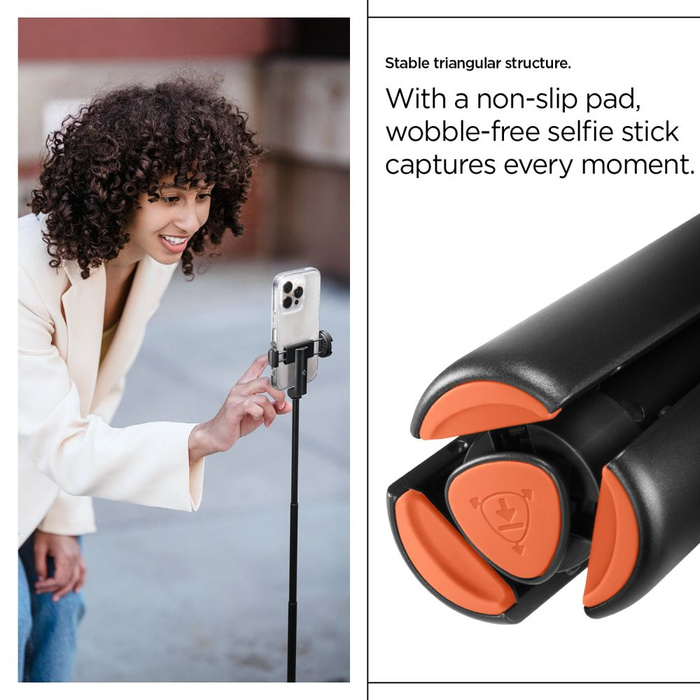SPIGEN S541W TRÍPODE SELFIE STICK BLUETOOTH NEGRO