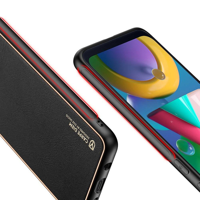 Dux Ducis Yolo elegante cover realizzata in pelle ecologica per Samsung Galaxy M30s nera