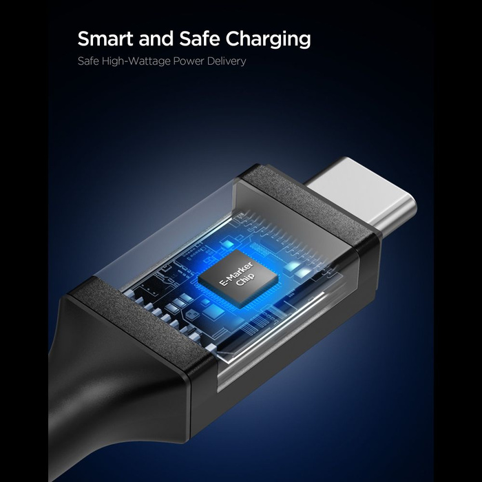 Spigen EB10010CC ESSENTIAL TYPE-C CABLE 100W 100CM NOIR