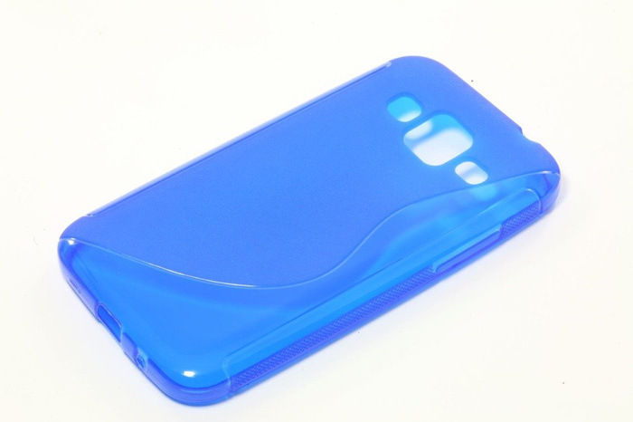 Couverture S-Line Samsung Galaxy Core Prime G360 Bleu Coque Silicone