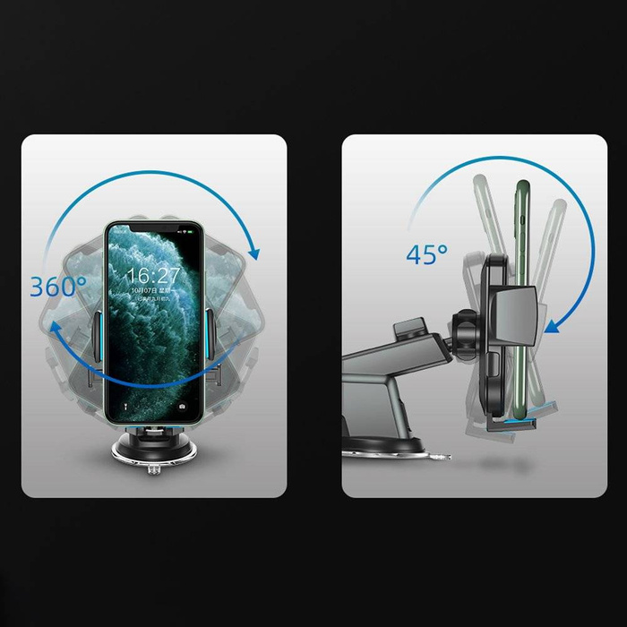  mobile phone Joyroom car holder with telescopic extension arm for dashboard and windshield black (JR-OK3)