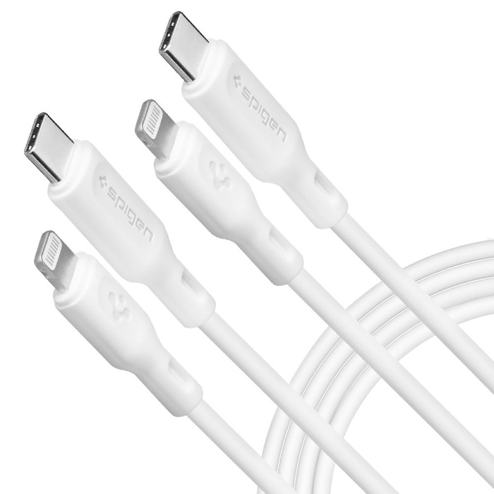 Kabel Spigen DURASYNC MFI BELEUCHTUNGSKABEL 2ER-PACK 100CM WEISS