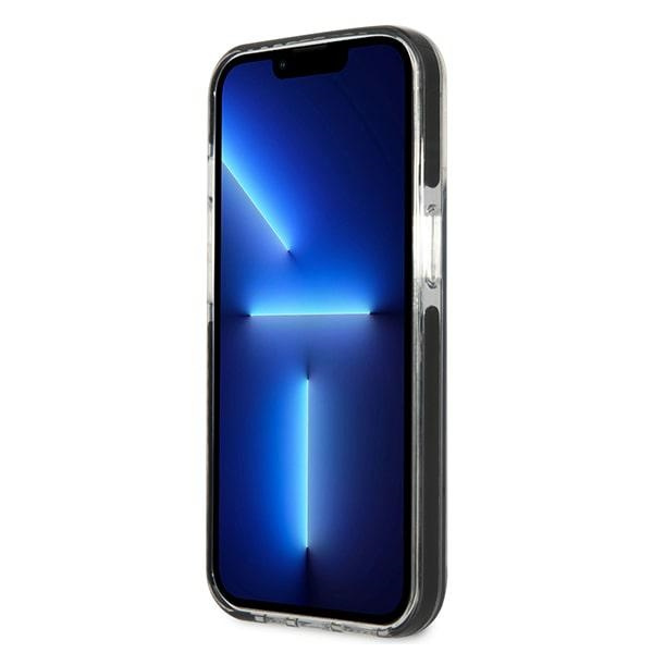 Hülle KARL LAGERFELD Apple iPhone 13 13 Pro Karl&Choupette Kopf Schwarz Hartcase