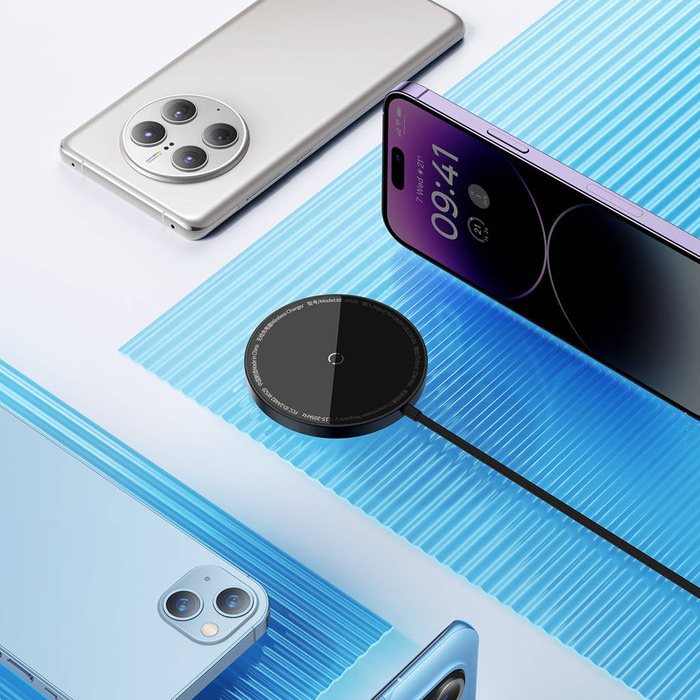 Caricatore a induzione Baseus Simple Mini3 MagSafe 15W nero