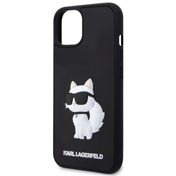 Case Karl Lagerfeld KLHCP14S3DRKHNK iPhone 14 6.1" black/black hardcase Rubber Choupette 3D Case