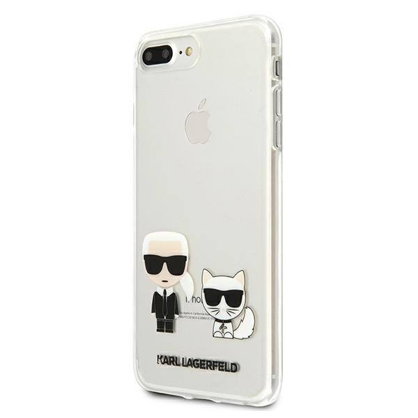 Cover KARL LAGERFELD Apple iPhone 7 Plus 8 Plus Karl &amp; Choupette KLHCI8LCKTR Clear Hardcase