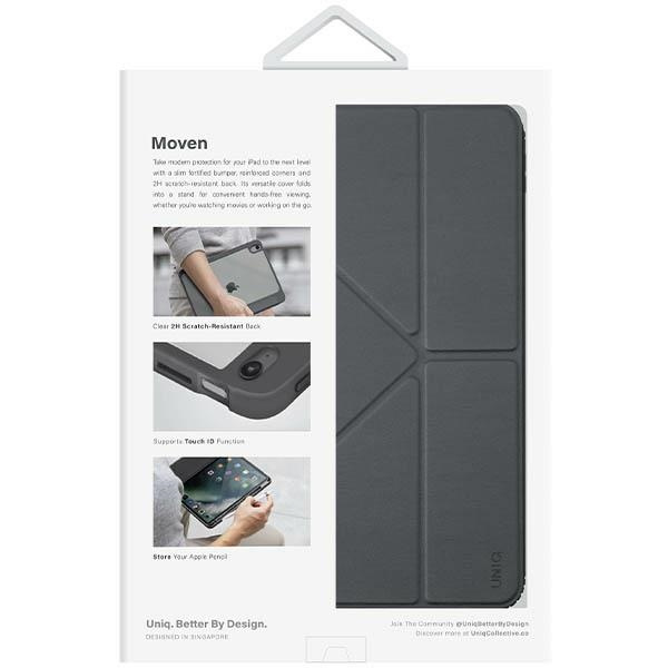 UNIQ case Moven iPad 10th gen. (2022) gray/chaRCoal gray