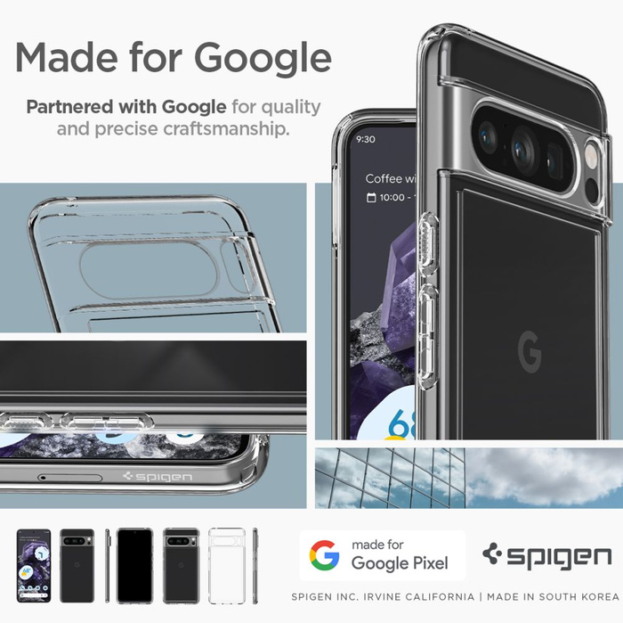 Coque Spigen Ultra Hybrid Google Pixel 8 Pro Crystal Clear Case