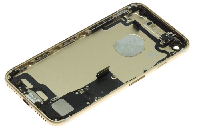 Klopa těla pouzdra APPLE iPhone 7 Gold Grade C
