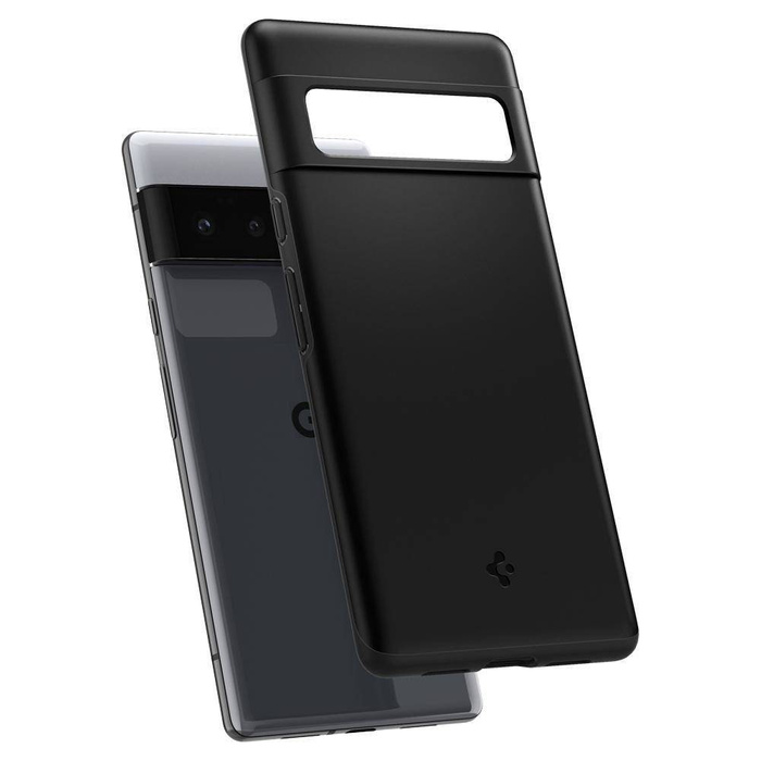 Černé tenké Case Pouzdro SPIGEN Pixel 6 Pro Thin Fit