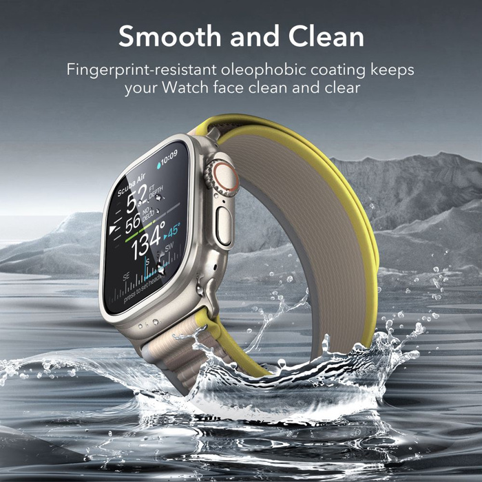 Tempered Glass ESR ArmorITE GEHÄRTETES GLAS 2ER-PACK Apple Watch ULTRA 1 / 2 / 3 (49 MM) TITAN