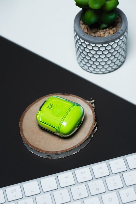 Słuchawki bezprzewodowe douszne Blue Star Transparency Fi22 TWS zielone 