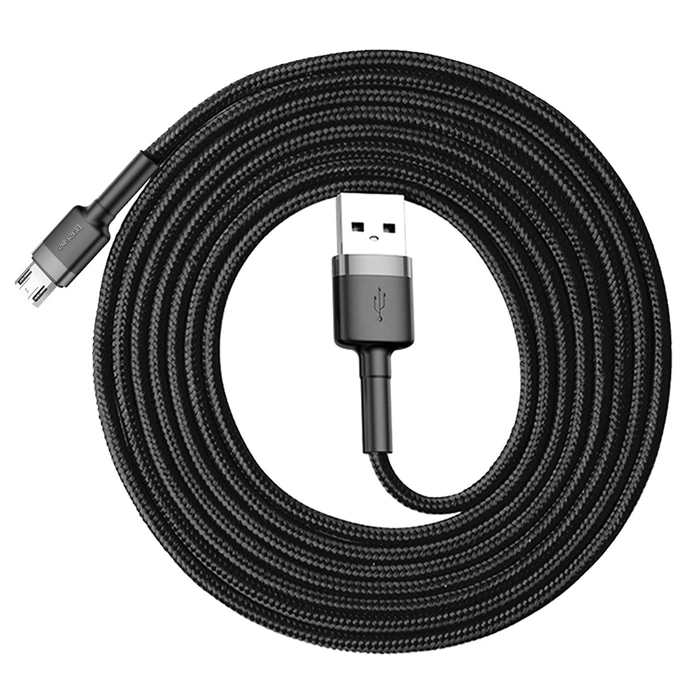 Baseus Cafule Cable CAMKLF-CG1 USB-A / micro USB 1.5A 2 m - black-gray