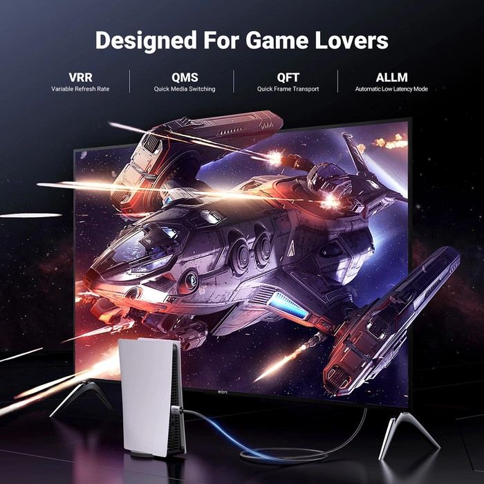 Ugreen HD171 25908 cable with HDMI 2.1 8K connectors certified 1 m - gray