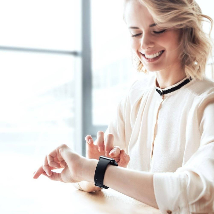 Baseus Slip-Thru Uhrenarmband für AP Watch Series 3/4/5/6/SE 38mm/40mm Schwarz (LBWSE-01)