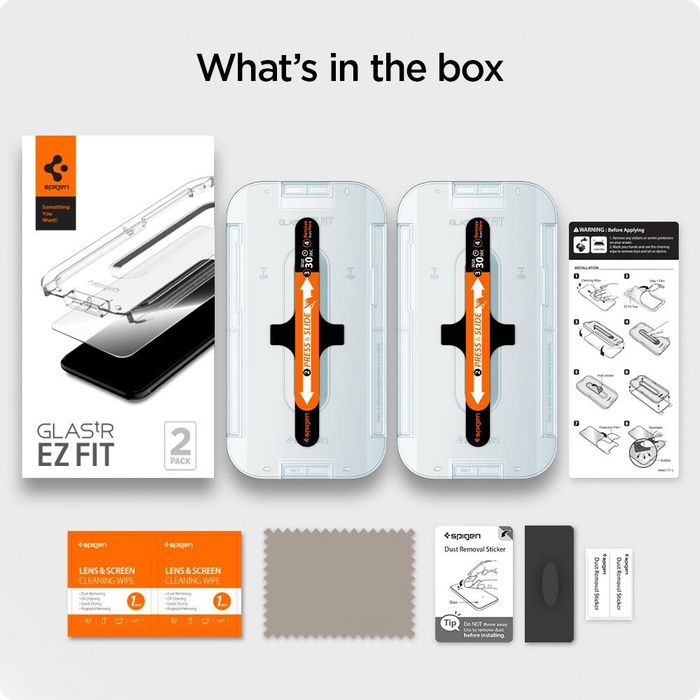 Tvrzené sklo SPIGEN iPhone 12 Pro Max Glas.tr "ez Fit" 2-pack 